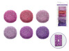 Scrapbook Embellishments: Superfine Glitter 12g Asst Pouches x6
