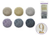 Scrapbook Embellishments: Superfine Glitter 12g Asst Pouches x6