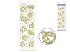 Paper Craft Sticker: 10Cmx29.5Cm 3D Foil Embossed Clear