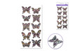 Paper Craft Sticker: 9cmx17.5cm 3D Embossed Vintage Elegance