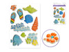 Paper Craft Stickers:11.5cmx16.5cm 3D Gem Puffy