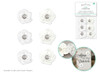 A Brides Wish: 1.25" Elegant Rose w/Gems x6