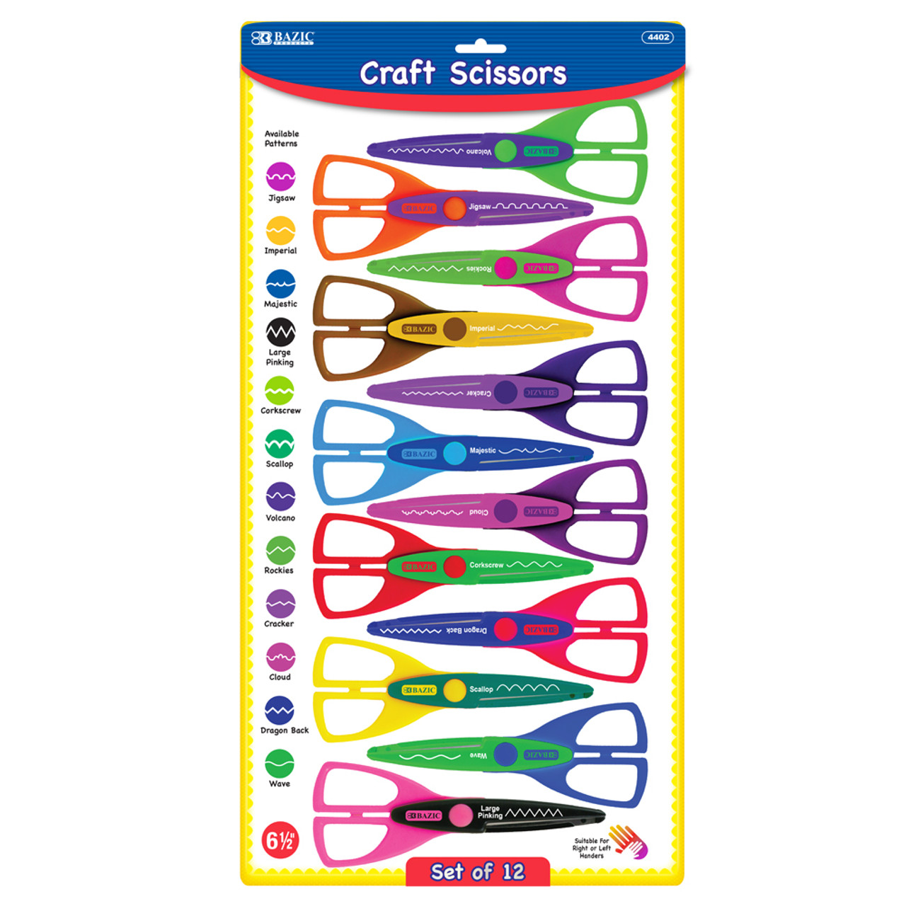 BAZIC 5 Blunt Tip School Scissors Bazic Products