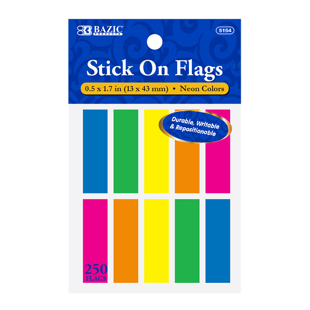 Color Sticky Flags Neon Color Coding Flags, Sticky flags for books.