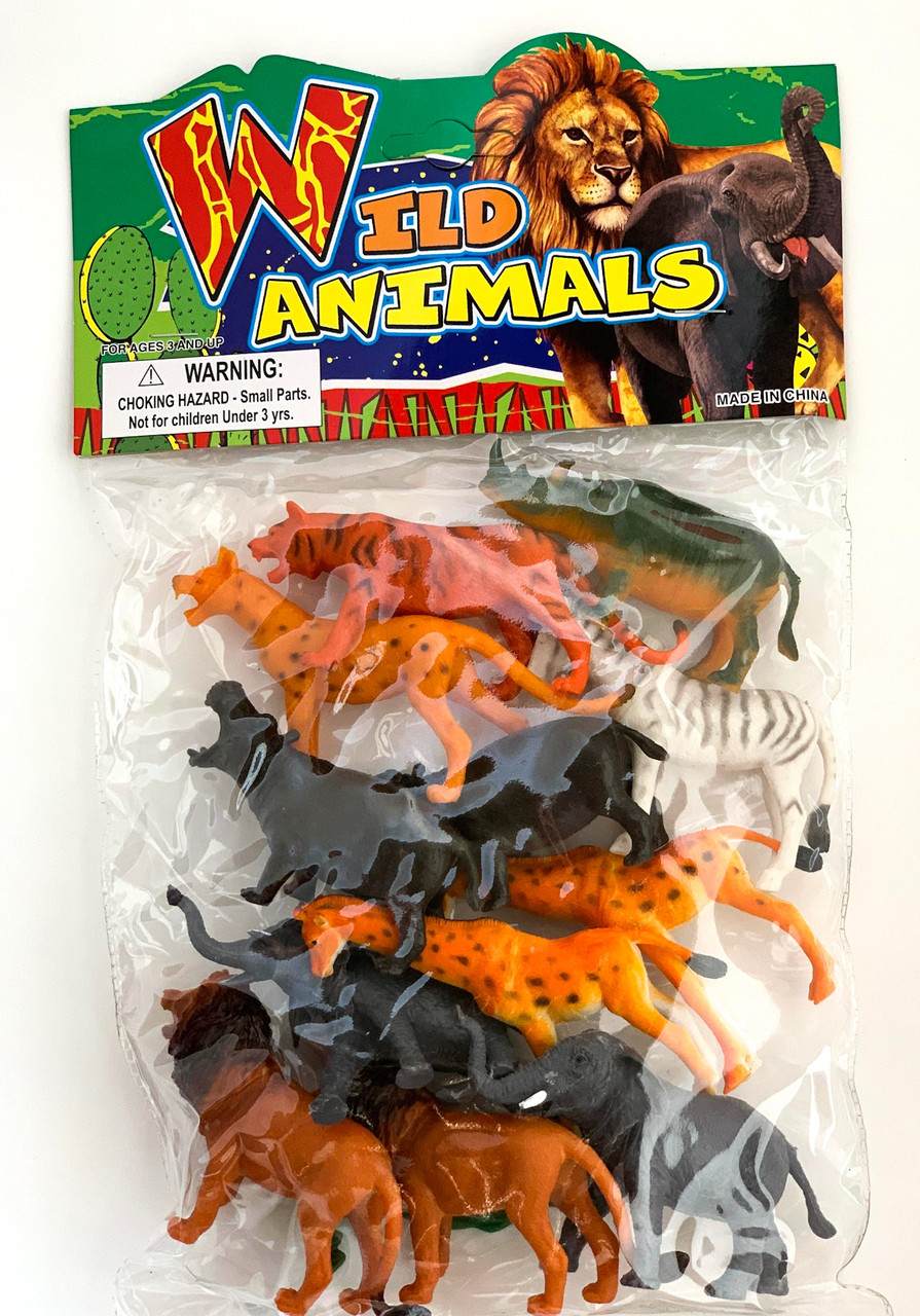 Figurines Animaux sauvages 12 pcs - Scrapmalin