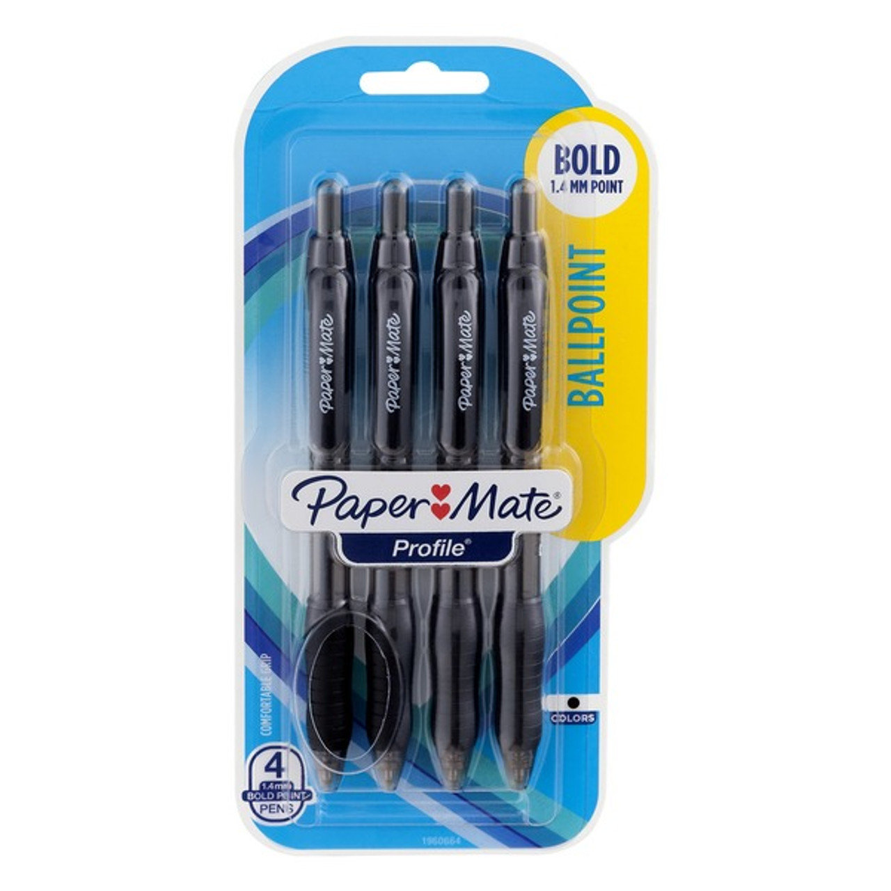 Paper Mate Profile Retractable Ballpoint Pens, Bold Point (1.4mm