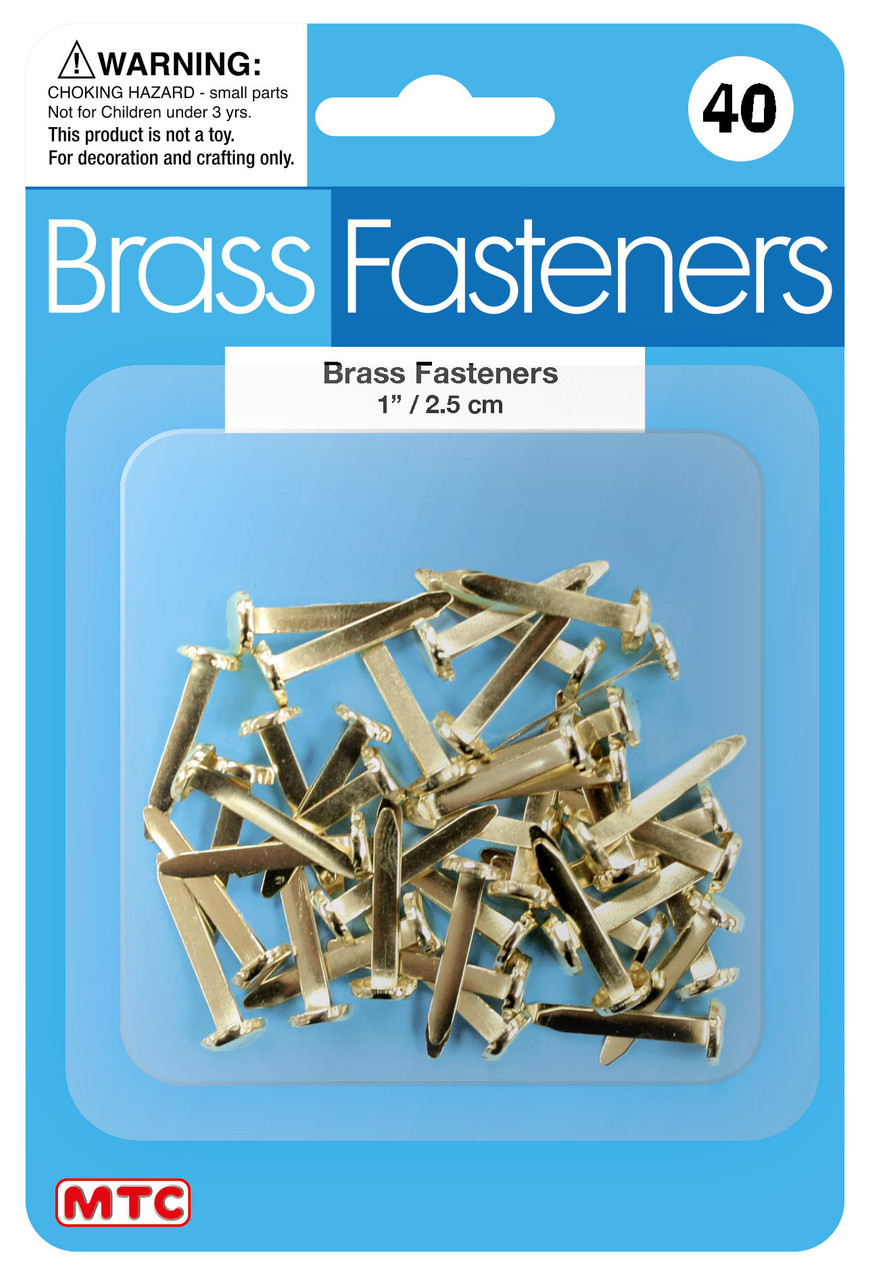 Brass Fasteners 1 / 2.5 cm (40pc) Ideal for Office and School.