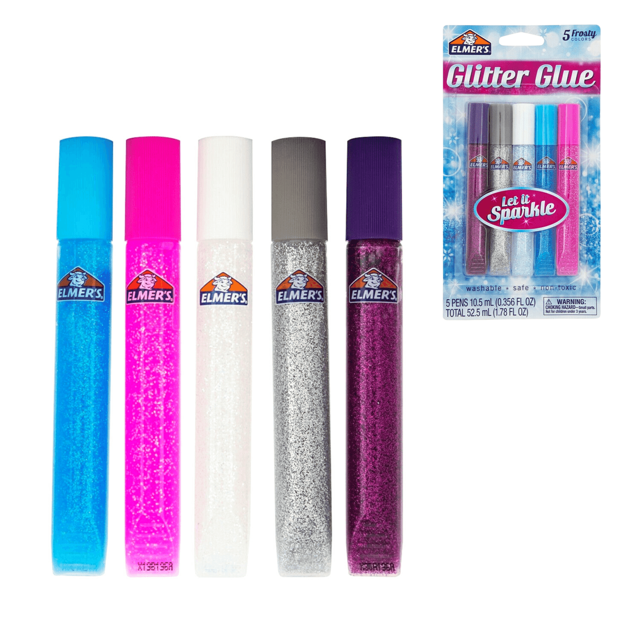 ELMER'S Swirl Glam Glitter Glue 10.5 ML (5/Pack)