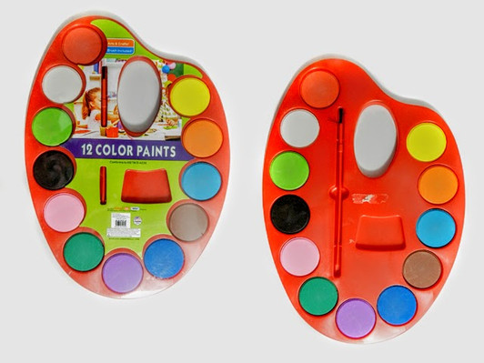 12 Watercolors Palette 12 Watercolors Palette