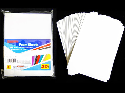 Incraftables Craft Foam Sheet 9x12 Inch (30 Sheets). EVA Foam