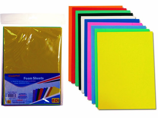 Colored Sheets Foamed Eva, Eva Foam Material Crafting