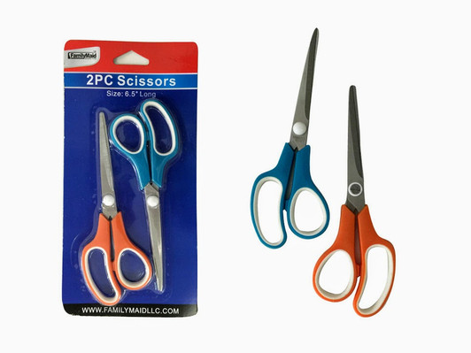 Scissors With Grip, 6.5" 2pk Scissors With Grip, 6.5" 2pk