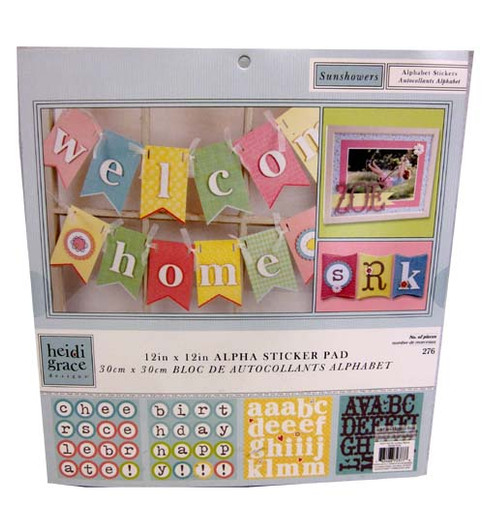 Alphabet Sticker Pad 12x12
