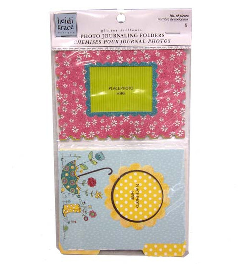 6pc. Photo Journaling Folders