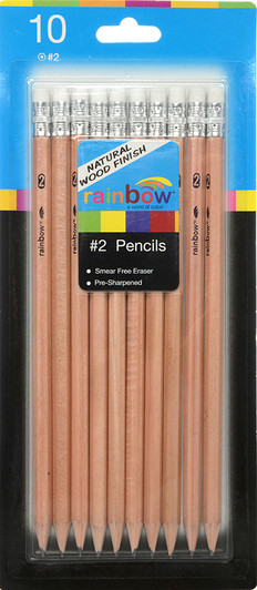 Pre-Sharpend Pencils 10ct Natural Wood Accent