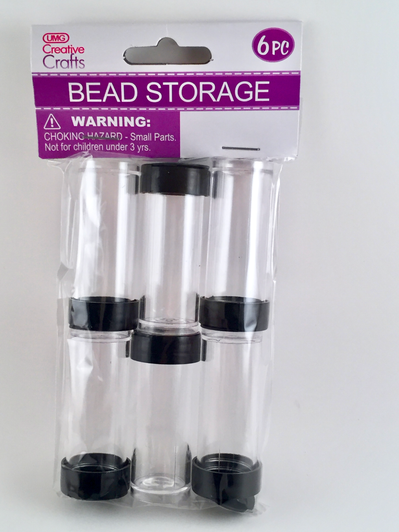 CRAFT STORAGE 6PK 2.5x5.8CM STORAGE VIALS