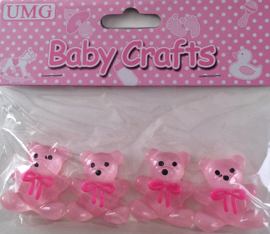 BABY CRAFT BEAR; PINK 4PC BABY CRAFT BEAR; PINK 4PC