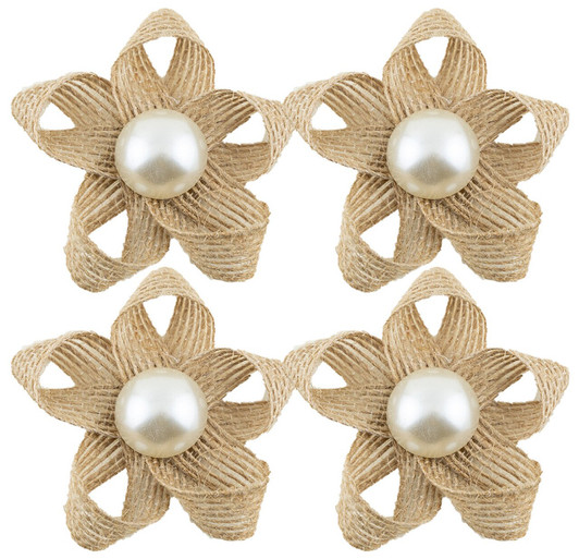 Burlap Adhesive Flower Burlap Adhesive Flower