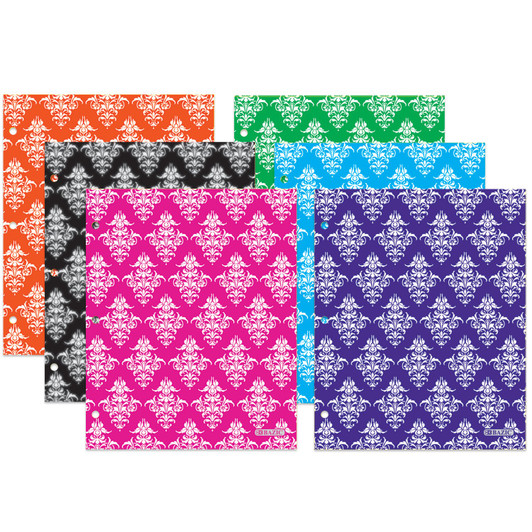 Damask Pattern Two Pocket Folder Damask Pattern Two Pocket Folder