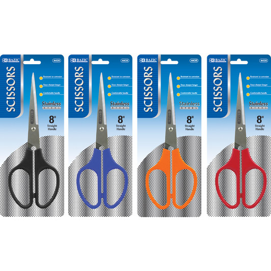 BAZIC 5-3/4 Two-Tone Soft Grip Kid's Scissors Bazic Products