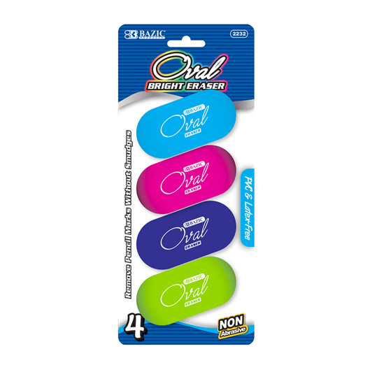 Color Oval Eraser Color Oval Eraser