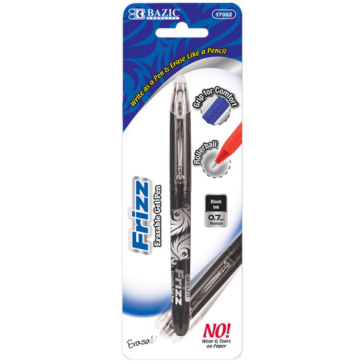 BAZIC Frizz Black Eraseble Pen With Grip BAZIC Frizz Black Eraseble Pen With Grip