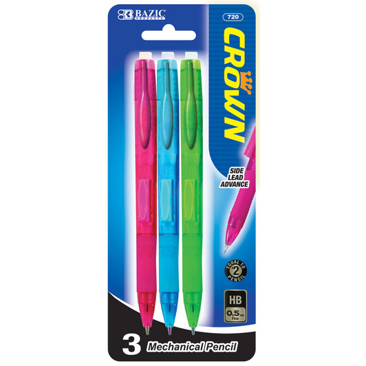 Crown 0.5 mm. Mechanical Pencil (3/Pack) Crown 0.5 mm. Mechanical Pencil (3/Pack)