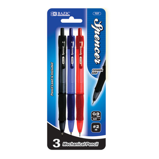 Spencer 0.9 mm. Mechanical Pencil (3/Pack) Spencer 0.9 mm. Mechanical Pencil (3/Pack)