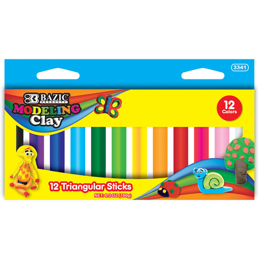 BAZIC Air Dry Modeling Clay Fluorescent Colors 2 Oz. - Bazicstore