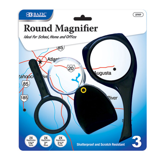 BAZIC 2x Magnifier Sets (3/Pack) BAZIC 2x Magnifier Sets (3/Pack)
