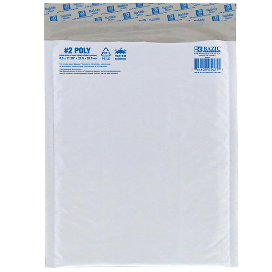 8.5" X 11.25" (#2) Poly Bubble Mailer 8.5" X 11.25" (#2) Poly Bubble Mailer
