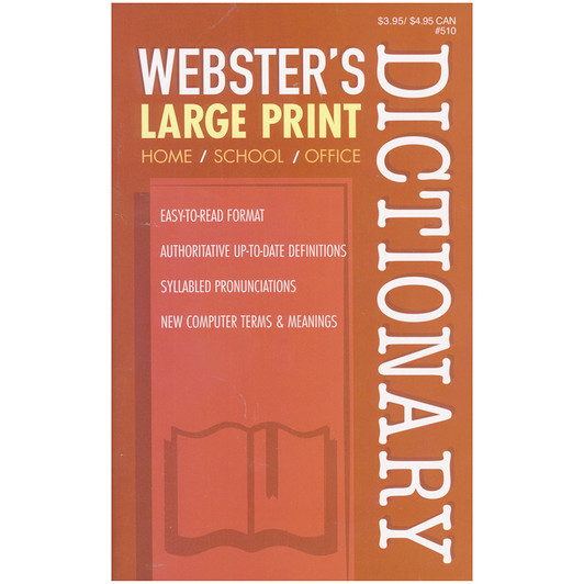 WEBSTER'S Large Print English-English Dictionary WEBSTER'S Large Print English-English Dictionary