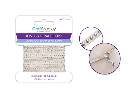 Scotch Mist Accent (Bone Color) Leather Cord