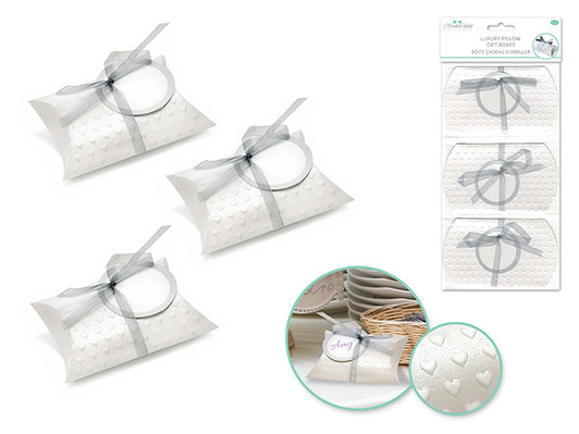 A Brides Wish: 3"x5" Luxury Pillow Gift Box x3 -Item# WB601B