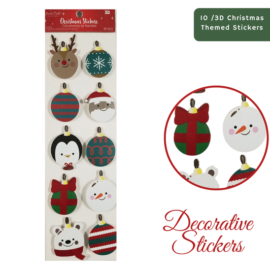 3D Elegant Christmas Stickers 3D Elegant Christmas Stickers