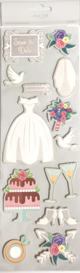 wedding Stickers, Scrapbook, papercrafting, Wedding DIY Cards