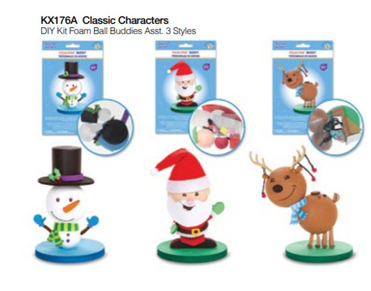 Classic Characters DIY Kit Foam Ball Buddies