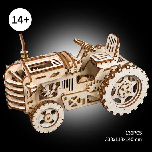 WOOD PUZZLE TRACTOR