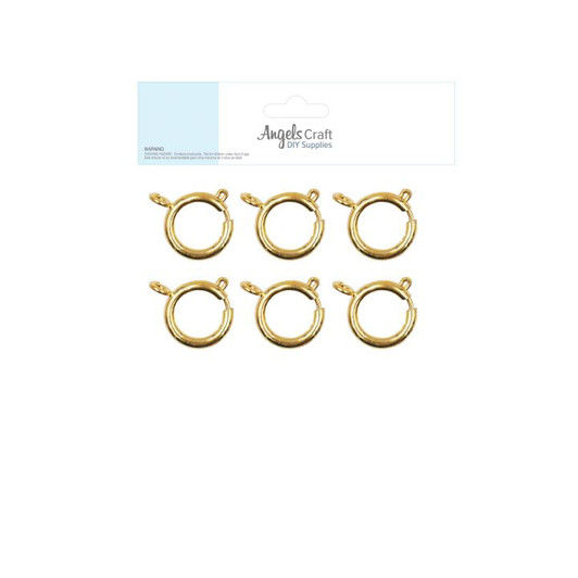 CIRCULAR CLASP, GOLD ACCENT 6 CT. PK CIRCULAR CLASP, GOLD ACCENT 6 CT. PK