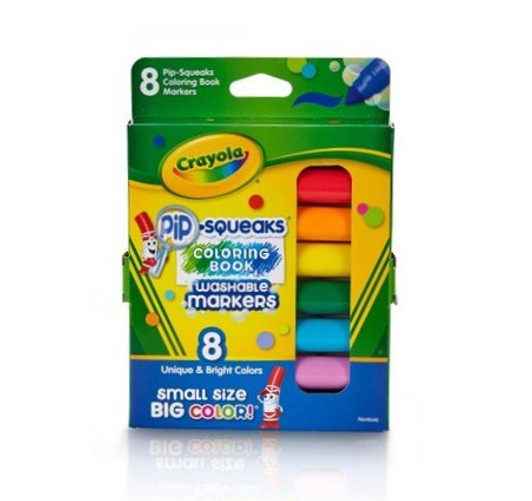 Bazic Bright Colors Fine Tip Permanent Markers w/ Pocket Clip (8/Pack)