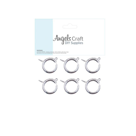 CIRCULAR CLASP, SILVER ACCENT 6 CT. PK CIRCULAR CLASP, SILVER ACCENT 6 CT. PK