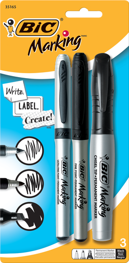 BIC COMBO MARKER BLACK INK BIC COMBO MARKER BLACK INK
