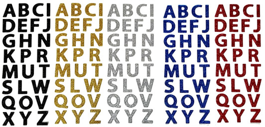 Puffy Glitter Alphabet Stickers Puffy Glitter Alphabet Stickers
