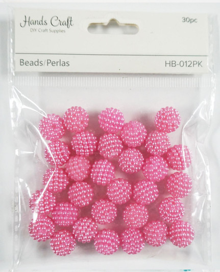 Hand Crafts Beads, Small Poppy Beads, 30pc, #14mm Hand Crafts Beads, Small Poppy Beads, 30pc, #14mm