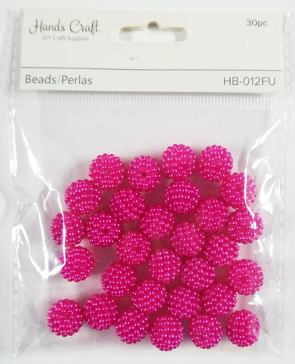 Hand Crats Beads, Poppy Beads, 50pc, 11mm Hand Crats Beads, Poppy Beads, 50pc, 11mm