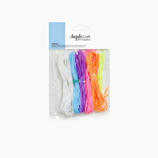 PLASTIC ELASTIC LACE, VARIATY COLOR SET.