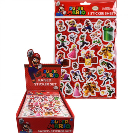 Super Mario Bros. 3D Stickers 25Ct. 1pk. Super Mario Bros. 3D Stickers 25Ct. 1pk.