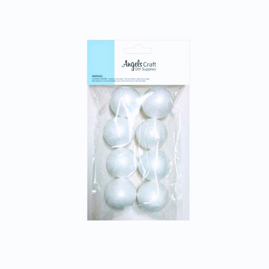 AngelsCrafts" Polyfoam Ball, 2", 8 Ct. AngelsCrafts" Polyfoam Ball, 2", 8 Ct.