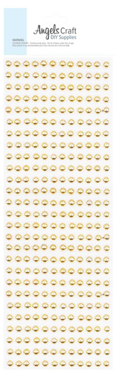 Gilded Pearl Beads, Self-Adhesive Gilded Pearl Beads, Self-Adhesive
