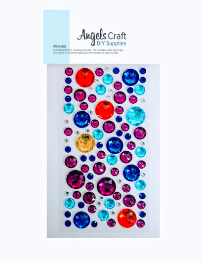 Color Stone Sticker, Round Color Elegant Stones Color Stone Sticker, Round Color Elegant Stones